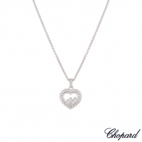 Chopard White Gold Happy Diamonds Heart Pendant 79/4758-20